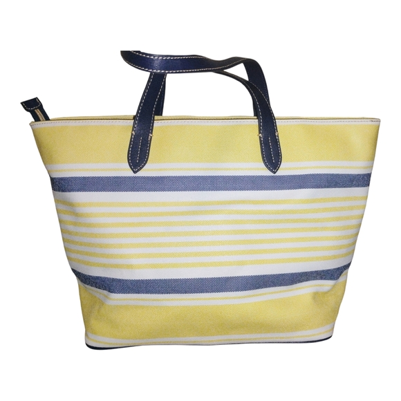 Dooney & Bourke Striped XLG Tote Bag With COA - Picture 2 of 10